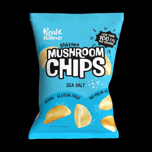 Shiitake Mushroom Chips Sea Salt 32g x 12 Packs-Matakana Superfoods-Matakana Pharmacy